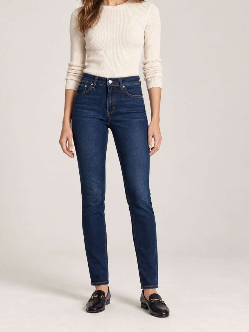 Rag & Bone Bedford Skinny Jeans Dark Wash Mid Rise Size 27